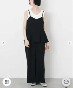 Samansa Mos2 胸フリルサロペットのサムネイル