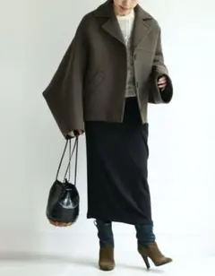 美品　エバゴス　ワニ型押し　ebagos 黒革　カゴ　カゴバッグ　ショルダー