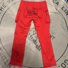 AVIREX LTD U.S. NAVY パンツ レッド