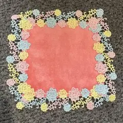 近沢レース店 タオルハンカチ ガチャプチタオル　金平糖　コンフェイト　ピンク