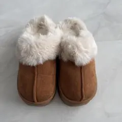 【22〜24.5】ブラウン スエード ムートンブーツ