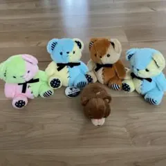KUMAX ぬいぐるみマスコット 5体セット