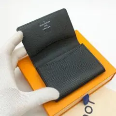 【美品SSS】ルイヴィトン　カルトドゥヴィジット　エピ　ノワール　黒　名刺入れ