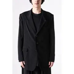 Yohji Yamamoto POUR HOMME 이중 라펠 재킷.