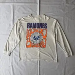 希少！80年代ラモーンズ Tシャツ メイドインUSAサイズL ワインレッド