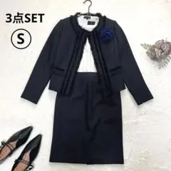 ママスーツ セレモニー フォーマル 入学式 七五三 3点セット セットアップ