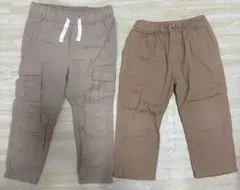 ベージュ系パンツ2点セット　H&M apres les cours まとめ売り