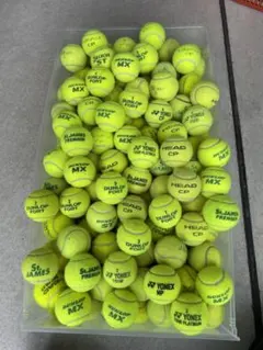 女子練1ヶ月使用　即日発送　中古硬式テニスボール100球
