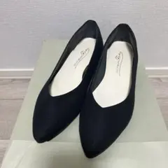 ジェリービーンズ　フラットパンプス　黒