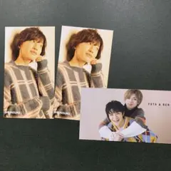 なにわ男子　道枝駿佑　↔︎King&Prince 岸優太　永瀬廉 厚紙カード　3枚