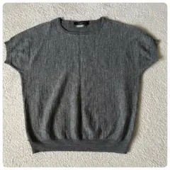 ユナイテッドアローズ グリーンレーベル リラクシング 半袖 ニット グレー