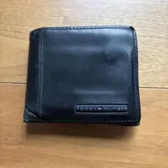 TOMMY HILFIGER 二つ折り財布 ブラック レザーのサムネイル