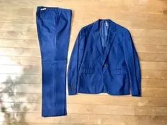 スーツ　スーツカンパニー　ネイビー　ストライプ　160-6drop