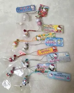 東北限定☆ハローキティ ストラップ6点セット 根付☆サンリオ - メルカリ