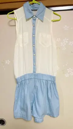 【美品】　INGNIイング　ダンガリーシャツドッキングワンピース