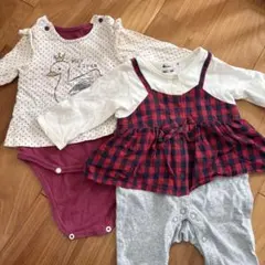 70サイズ　ロンパース　2点セット
