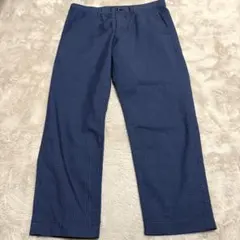 SHIPS シップス チェック柄 スラックス M ネイビー ズボンのサムネイル