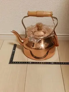 銅製 2.3L やかん 木製ハンドル 日本製 - メルカリ