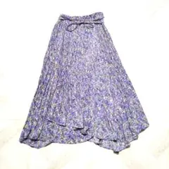 スナイデル　ロングスカート　プリーツ　ラベンダー