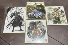 ONE PIECE ワンピース ロロノア・ゾロ 色紙 4枚セット