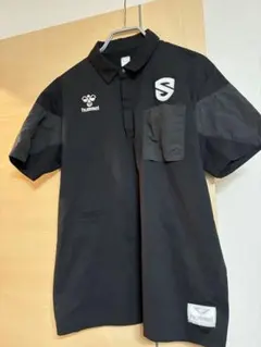 滋賀レイクス　hummel ブラック ポロシャツ Oサイズ