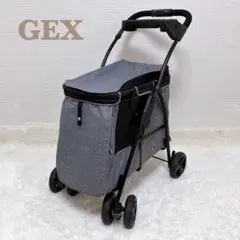 美品 GEX ジェックス わんわんカート　ペットカート 中型犬用 ライトグレーのサムネイル
