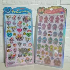 【正規品】モンチッチ　パワーパフガールズ　うるちゅるポップシール　2枚セット