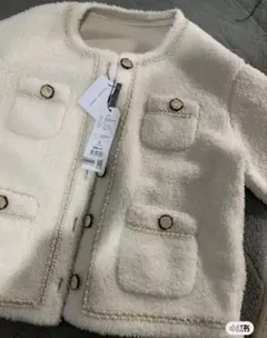 ツイード　ジャケット　ボアジャケット　ボアコート