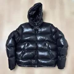 ZARA 光沢　ダウンジャケット　ブラック