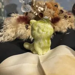 グリーンジェイド 熊 置物☆天然石☆彫刻☆約15cm 1006g - メルカリ