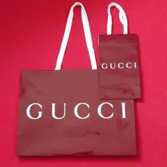 【最新美品】GUCCI グッチ ショッパー ショップ袋 2枚セット 折らずに発送