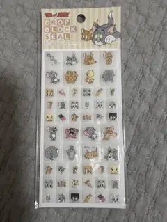 国内正規品　トムとジェリー　タイルシール　ドロップブロックシール　カミオジャパン