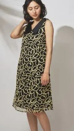 GRACE CONTINENTAL コードキカ刺繍ドレス　36