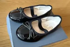 フォーマル　バレエシューズ 黒14.0 美品