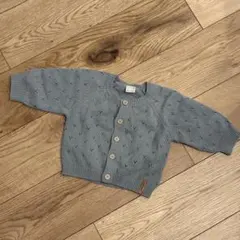 petit main ライトブルー カーディガン 80cm