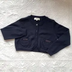 ミルフィーユ　カーディガン　ニットボレロ　110cm 冠婚葬祭　受験