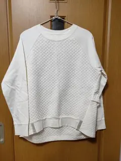 コムサ　キルティング　トレーナー　レディース