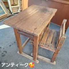 ヴィンテージ　机　椅子　シャビー　インダストリアル　アンティーク