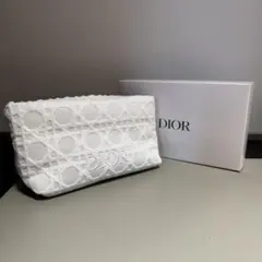 DIOR ビューティ　スキンケア　ノベルティ　レース柄ポーチ　コスメポーチ