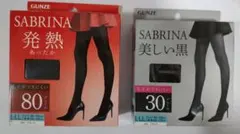 SABRINAタイツ　L-LL 2足組