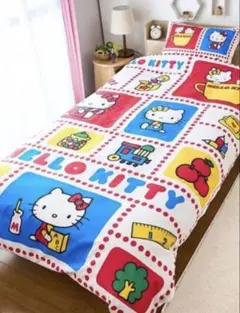 新品　ハローキティ　掛け布団　ふとんカバー　レトロ　シングルのサムネイル