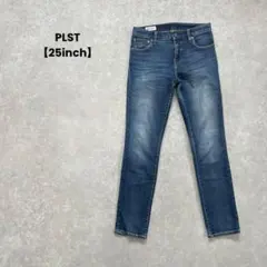 a1598＊PLST スキニーデニム　ブルー【25inch】カジュアル