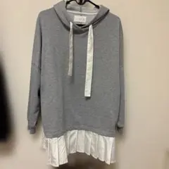 n'Or グレー フード付き パーカーのサムネイル