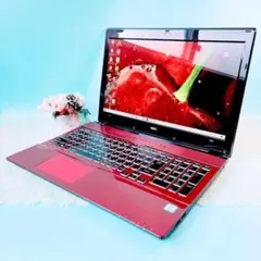 Corei7✨️ブルーレイ見れる赤ノートパソコン！美品NECカメラ付き大容量1TB