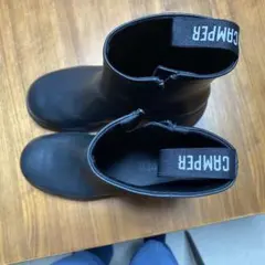 【CAMPPER 38】ブラック サイドゴアブーツ 中ヒール 箱無し