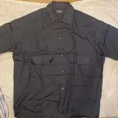 HARE ブラック 半袖シャツ 2ポケット