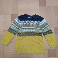 H&M ノルディック柄セーター 4-6Y
