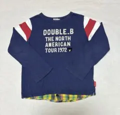 キッズ　ミキハウス　DOUBLE.B 長袖Tシャツ 130