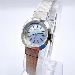 SEIKO レディース 腕時計 手巻き シルバー文字盤 稼働品