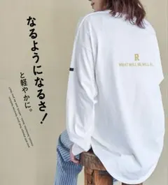 値下げ！【春夏新作】キューブシュガー バックプリント ロングTシャツのサムネイル